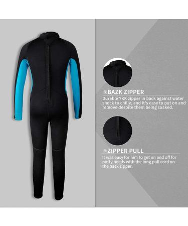 Goldfin Kids Wetsuit 3mm Neoprene Fullsuit Back Zip for Boys - Black, Size 10 - Buy Online on GoSupps.com