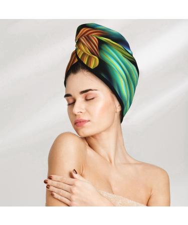 Buy Soft Super Absorbent Hippie Style Microfiber Hair Towel Wrap for Women - Quick Dry Coral Velvet Cap for Long Curly & Thick Hair - Buy Online on GoSupps.com
