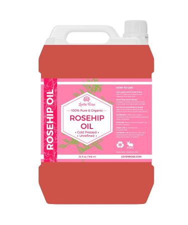 Leven Rose 32 oz Bulk Wholesale Organic Rosehip Seed Oil - 100% Natural - Buy Online on GoSupps.com