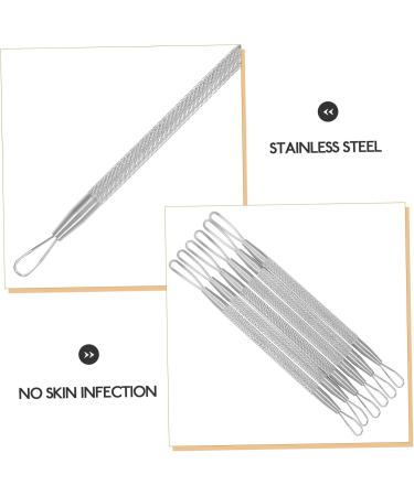 OHPHCALL 7pcs Double-headed Extrusion Ring Blemish Whitehead Popping Tool Blackhead Cleaner Stainless Steel - Buy Online on GoSupps.com
