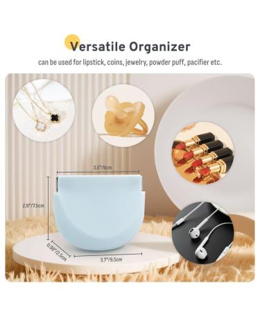 Stylish Pink Soft Silicone Retainer Holder | Portable Night Guard Case with Vent Holes | Slim Aligner Box for Travel & Invisalign Compatibility - Buy Online on GoSupps.com