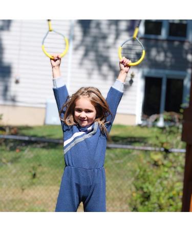 Ninja Rings Playground Equipment for Kids - 6 Pack Monkey Climbing Obstacle Rings (Red) - Buy Online on GoSupps.com