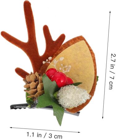 FRCOLOR 3 Pairs Christmas Hair Clips Kid Hair Clips Deer Antler Decor Kids Headband Animal Horns Hair Clip Deer Hair Barrettes Xmas Hair Accessories Antler Hair Decorations Xmas Hairpins - Buy Online on GoSupps.com
