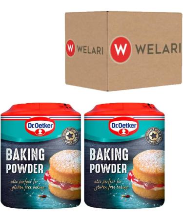Dr Oetker 2 x 170g Baking Powder With Welari Thank You Card Pan Cakes Pie Bread Cooking Raising Agent Commercial Catering Kitchen Bakery (340g) (2pack) - Buy Online on GoSupps.com