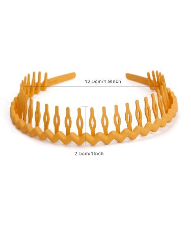 WOVOWOVO Plastic Hair Bands with Teeth 10 Pack - Non Slip Thin Headbands for Women, Girls, and Teens - Hair Comb Head Bands for Hair Accessories - Buy Online on GoSupps.com