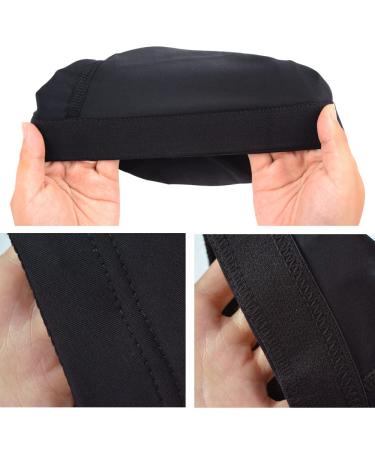 6 Pieces Black Dome Wig Cap - Stretchy Cap with Wide Elastic Band (L) for Wig Making - Best International Shipping - Buy Online on GoSupps.com