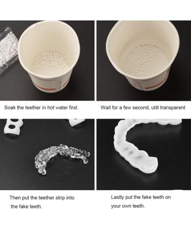 Flipped Warm 2 Pairs of Cosmetic Teeth - Easy Plug-in Dentures & Lightening Veneers for Bad Teeth | International Shipping - Buy Online on GoSupps.com