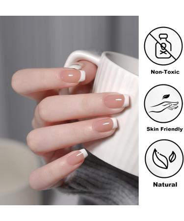 White Nail Polish - Painted Gel Nail Polish - White Gel Liner Nail Polish - 12ml Gel Liner Nail Art with Thin Brush - Nail Color Painting Nail Gel - Soak off UV Lamp Manicure Salon - Buy Online on GoSupps.com