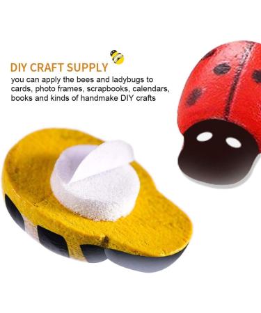 200PCS Wooden Bees and Ladybugs for Crafts and DIY Decoration - YGDZ - Buy Online on GoSupps.com