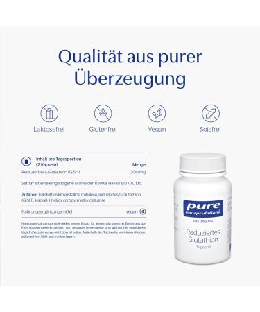 Buy Pure Encapsulations Reduced Glutathione - 60 Vegan Capsules | Premium Antioxidant Supplement for Immune Support & Wellness - International Shipping Available - Buy Online on GoSupps.com