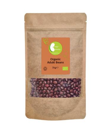 Organic Aduki Beans | Certified Organic | by Busy Beans Organic (3kg) - Buy Online on GoSupps.com