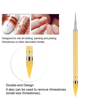 3 Pieces DIY Nail Pen Set - Double Ended Nail Dotted Wax Pen for Manicure & Nail Art Decoration Tools - Buy Online on GoSupps.com