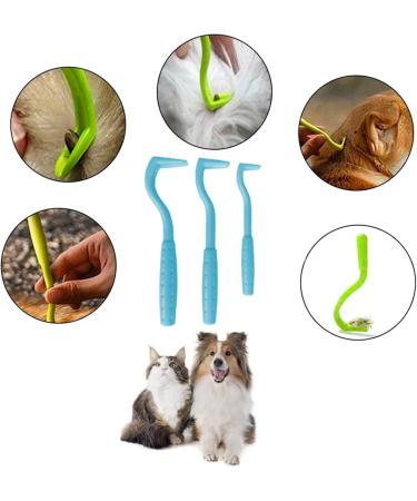 Izyfan Tick Hook Set - 3 Sizes for Quick Tick Removal | Safe for Dogs Cats Horses & Humans | Blue Zecke Note Set - Buy Online on GoSupps.com