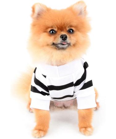 Paidful Striped Dog Shirt for Small & Medium Dogs | Breathable Summer Vest with Heart Design | Perfect for Puppies Chihuahuas & Yorkies - Buy Online on GoSupps.com