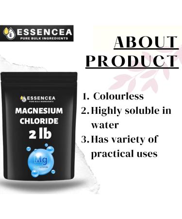 Essencea Pure Bulk Magnesium Chloride 2lb Powder | Magnesium Supplement (32 Ounces) | Top Quality Ingredients - Buy Online on GoSupps.com