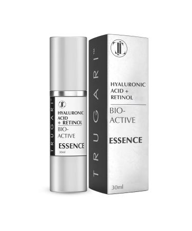Hyaluronic Acid + Retinol Serum Bio-Active Essence Powerful Face Moisturizer with Vitamins A C E and D-Panthenol Day and Night Facial Serum Reduces Fine Lines and Dryness 30 ml