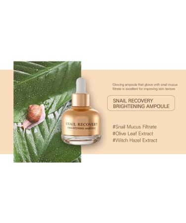 Snail Recovery Brightening Ampoule 30ml - Buy Online on GoSupps.com