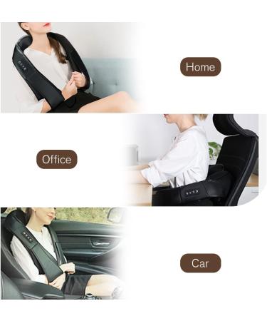 Podazz Shiatsu Neck and Back Massager with Heat - Ultimate Relief for Home & Office Ideal Gift for Men (Black) - Buy Online on GoSupps.com
