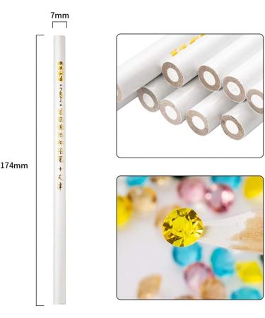 WellieSTR 50pcs Nail Art Picker Tool Set - 5 Colors Resin Pencil & Rhinestone Dotting Wax Pen for Perfect Nail Art - Buy Online on GoSupps.com