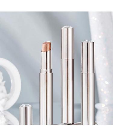 Waterproof Gradient Shimmer Eyeshadow 3color Stick Waterproof Shimmer Gradient Tricolor Eyeshadow Stick Effortless Eye Makeup 03Brown - Buy Online on GoSupps.com