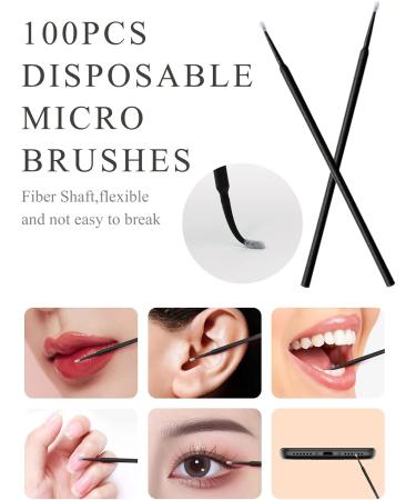 Yokilly 300PCS Disposable Mascara and Lip Wands Set with Organizer Box - Black-1 - Buy Online on GoSupps.com