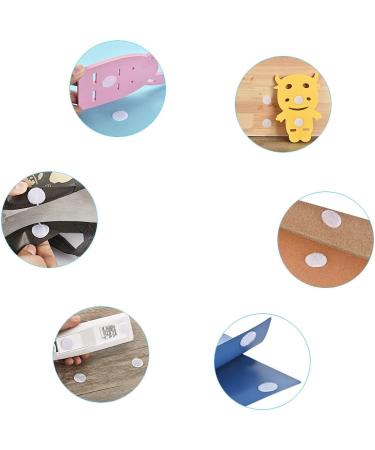 Self Adhesive Dots  1000Pcs(500 Pair Set) 0.39 Inch / 10mm Diameter Hook and Loop Dots Tape  10mm Nylon Sticky Back Coins  Suitable for Classroom  Office  Home  White 0.39 / 10mm - 1000Pcs - Buy Online on GoSupps.com