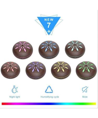 550ml Essential Oil Diffuser | Aromatherapy with Auto Shut-Off | 7 Colors LED Lights | Perfect Gift for Home - Buy Online on GoSupps.com