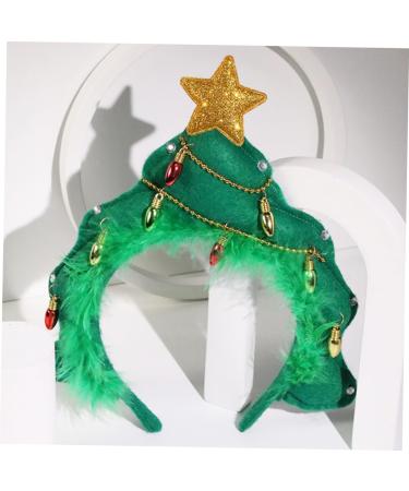 DEARMAMY Glitter Xmas Tree Headband Christmas Tree Light up Headband Headbands Decorative Hairband Christmas Hair Accessories Women Xmas Tree Headband Glitter Headband Fabric - Buy Online on GoSupps.com