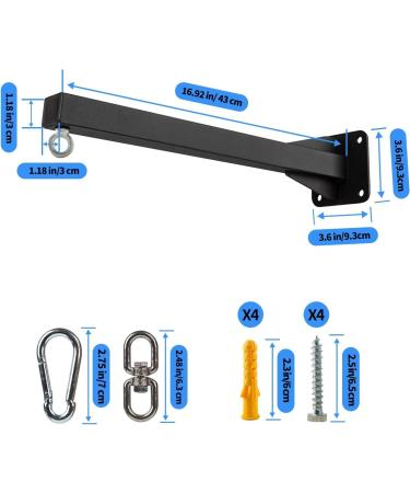 Vanrouge Heavy Boxing Bag Wall Holder - Robust Punching Bag Holder for Home & Gym | 360 Rotating Hooks | MMA Training Accessories Included - Buy Online on GoSupps.com