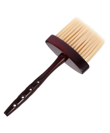 POPETPOP Hair Brush Hair Cutting Duster Barber Brush Barber Neck Duster Neck Cleaning Brush Barber Neck Hair Duster Soft Bristle Cleaning Brush Hair Salon Shave Brush Tool Man Soft Wood