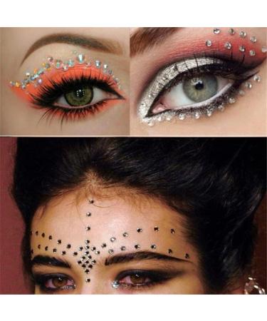 688 Pcs Rhinestone Stickers - Self-Adhesive 3D Bling Crystal Gems for Body, Face, Eyes, Nails - Festival Rave Makeup & Stage Show Glitter Stickers - Buy Online on GoSupps.com