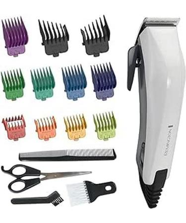 Remington HC5035 Corded Colour Cut Hair Clipper White and Grey White and Grey Single