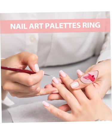 Vaguelly Palette de Nail Art en R sine Anneau Lot de 6 Mini Palettes pour Manucure Professionnelle et Diy Pratique pour M langer Vernis Ongles et Pigments - Buy Online on GoSupps.com