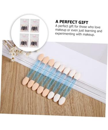 FOMIYES 40pcs Sponge Stick Makeup Applicator Flash Suit Eyeshadow Sponge Brush Eyeshadow Stick Lip Brush Mix - Buy Online on GoSupps.com