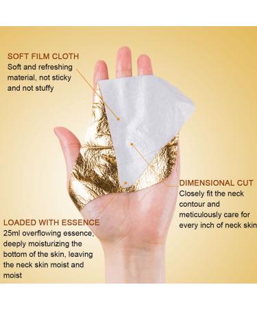 Anti-Aging Neck Wrinkle Pads - Moisturizing Gold Firming Mask for Fine Line Prevention - 10 Patches - Buy Online on GoSupps.com