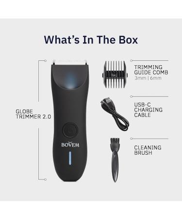 Buy BOVEM Globe Trimmer 2.0 - Electric Razor for Men | Ultimate Grooming Kit for Body Groin & Beard Hair - Buy Online on GoSupps.com