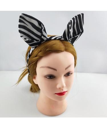 Cartoon Animal Headbands Striped Zebras Ears Hair Hoop Animal Cosplay Hairband for Kids Hair Accessories - Buy Online on GoSupps.com