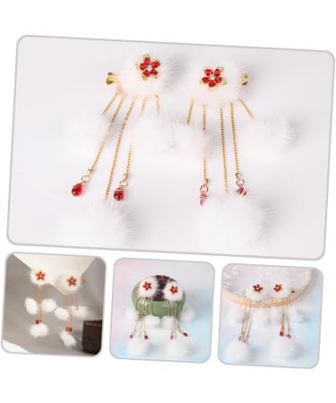 Beaupretty 1 Pair Hair Ball Hairpin Girls Barrettes Hair Pins for Girls Pom Pom Hairpins Tassel Hair Clips Kids Hair Clips Kids Hair Accessories for Girls Hair Style Girls Pompom Hanfu China - Buy Online on GoSupps.com