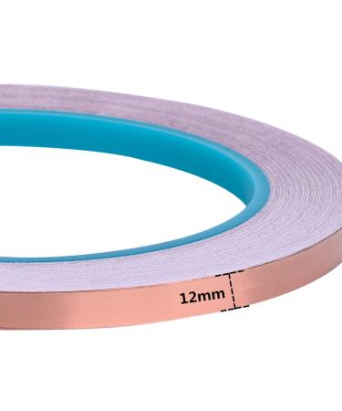 Jocon Copper Foil Tape 1/2inch X 22yards with Conductive Adhesive for EMI  Shielding Soldering Personal Projects Craft & Model Purposes (1/2'' X 22  Yards)