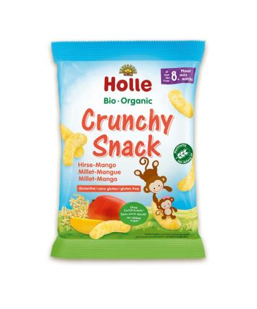 Holle Crunchy Snack Millet Mangue Sans Gluten +8m Bio 25g