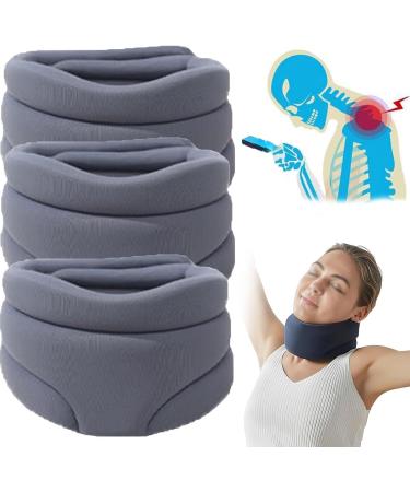 Cervicorrect Neck Brace Adjustable Neck Support Brace for Sleeping Neck Brace for Neck Pain and Support Cervical Neck Brace for Snoring 2pcs yl-105023(B 3PCS) 3PCS B