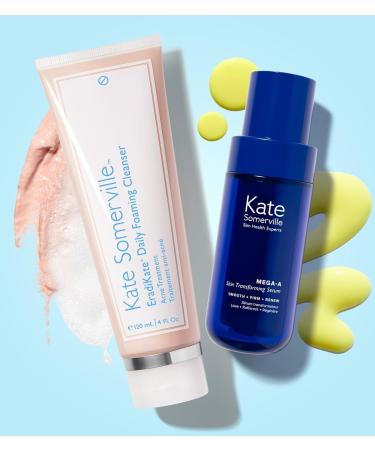 Kate Somerville Breakout Dream Team: EradiKate 3% Sulfur Daily Foaming Cleanser Acne Treatment 4 oz. and Mega-A Skin Transforming Anti-Aging Serum with Retinal 1 oz. - Buy Online on GoSupps.com