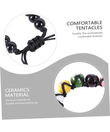 VALICLUD 2 Pcs Bracelet Couples Matching Bracelets Bead Bracelet Woven Bracelets Bracelet for Charms Couples Bracelet Bracelets Beaded Maneki Red Ceramics Miss Boy Wristband 18x1cmx3pcs Blackx3pcs - Buy Online on GoSupps.com