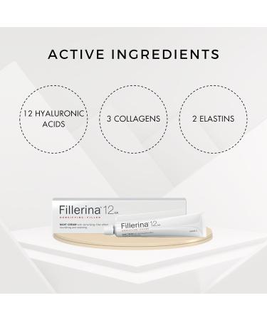 Fillerina - Night cream with 12 hyaluronics - Grade 5 - Buy Online on GoSupps.com