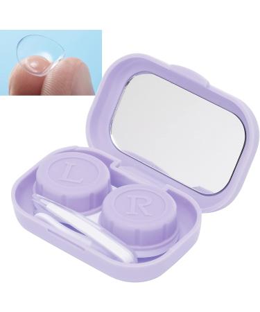 Yuyte Purple Contact Lens Container - Portable Holder & Storage Box for Safe Soaking | Perfect for Travel & Home Use - Buy Online on GoSupps.com