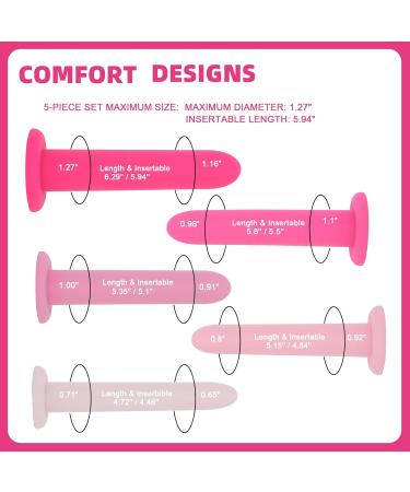Silicone Pelvic Floor Muscle Exerciser Trainer Set - 5 Kit System for Strengthening | Best International Shipping - Buy Online on GoSupps.com
