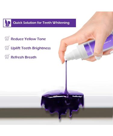 Teeth Whitening Kit Purple Toothpaste & Strips for Sensitive Teeth | Fast International Shipping - Buy Online on GoSupps.com