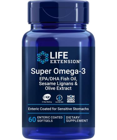 Life Extension Omega Foundations Super Omega-3 60 Enteric Coated Softgels