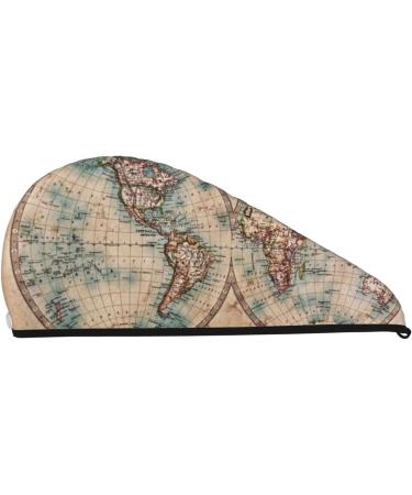 Super Absorbent Microfiber Hair Towel Wrap - Quick Dry Coral Velvet for Long Curly & Thick Hair | The World is Hemisphere - Buy Online on GoSupps.com