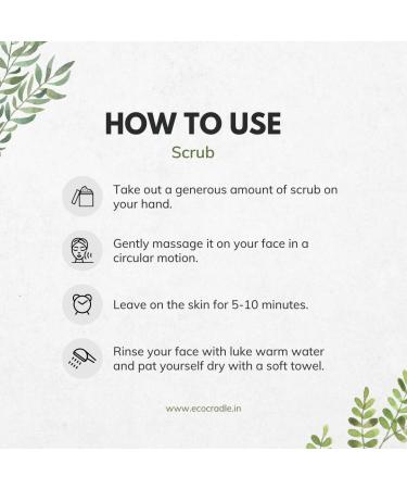 Anti-Acne Tea Tree & Neem Face Scrub - Walnut Shell Powder 40gm | International Shipping - Buy Online on GoSupps.com